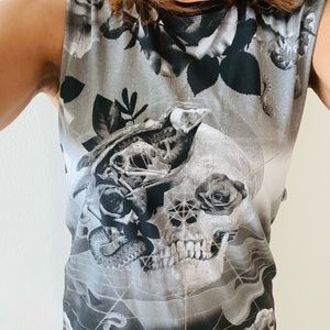 Diesel Black and gray muscle tank XS
